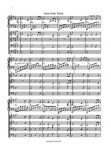 Jean-Ann Tonic - Score and parts for piano, 2 violins, cello and double bass